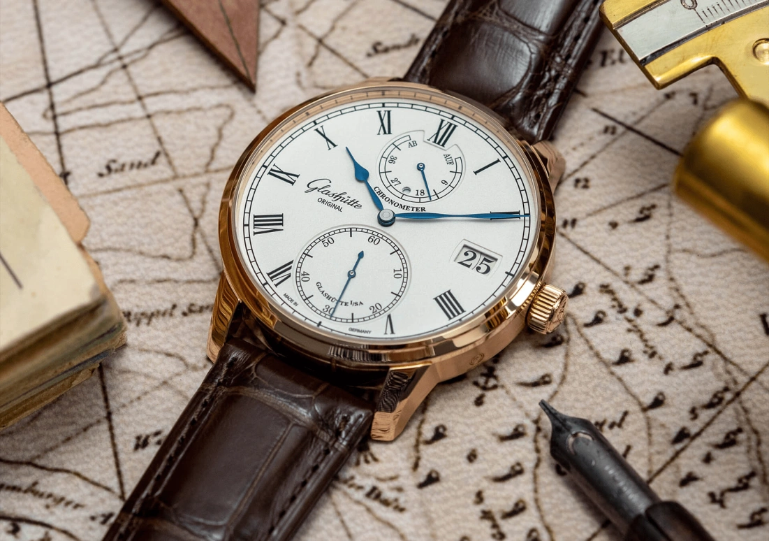 Glashütte Original,Senator 42mm,42mm,Red Gold,Silver,Handwound,Power Reserve Indicator,Big Date,1,1-58-01-02-05-30