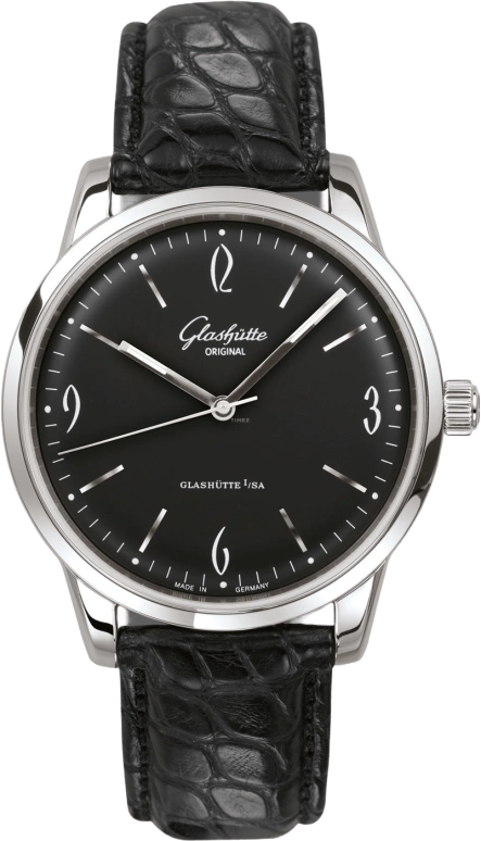 Glashütte Original,Sixties 39mm,39mm,Stainless Steel,Black,Automatic,40hours,In-house Caliber,1,1-39-52-04-02-04