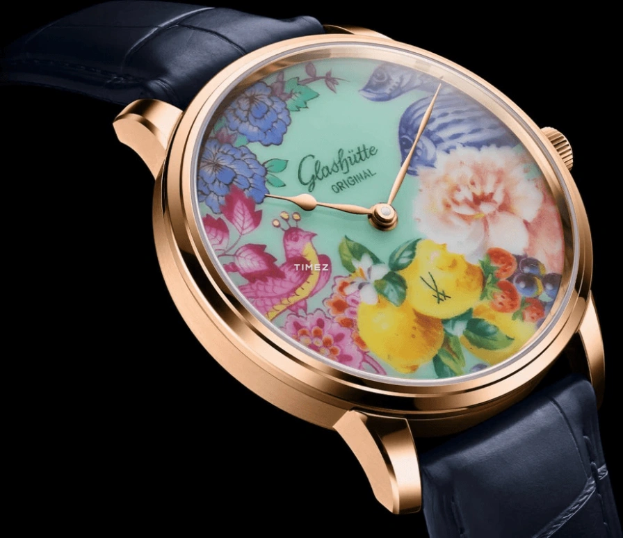 Glashütte Original,Senator 40mm,40mm,Red Gold,Multi-Color,Green,Automatic,100hours,In-house Caliber,1,1-36-16-01-05-01