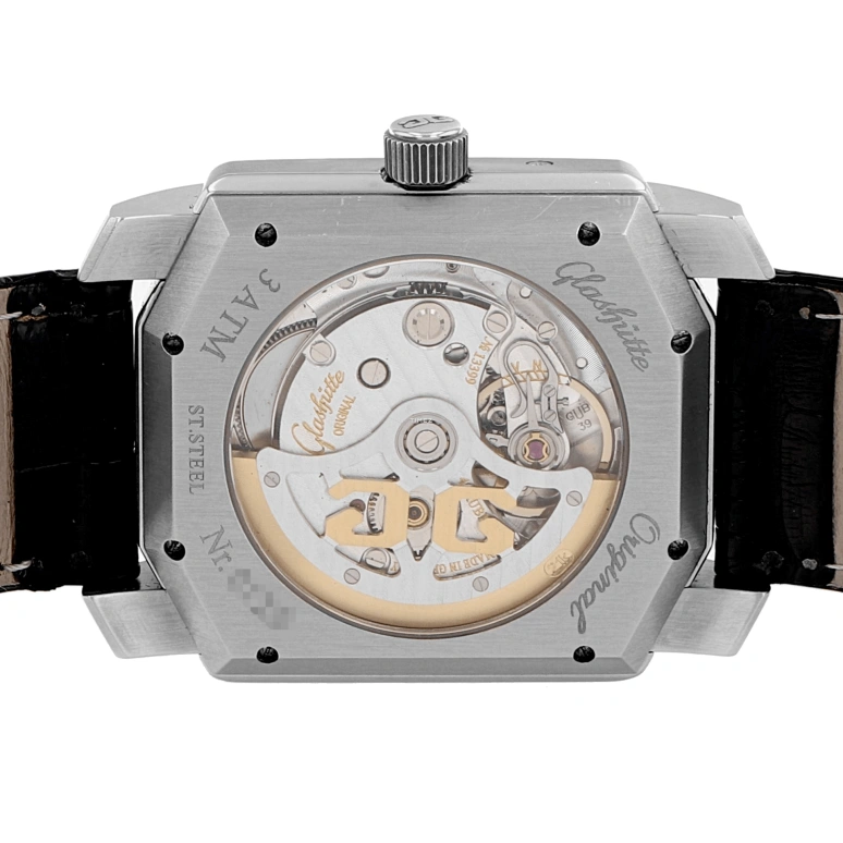 Glashütte Original,Senator 35mm,35mm,Stainless Steel,Black,White,Dual,Automatic,Moonphase,Month,Date,Big Date,In-house Caliber,Sapphire,Crystal Glass,39,39-51-03-02-04