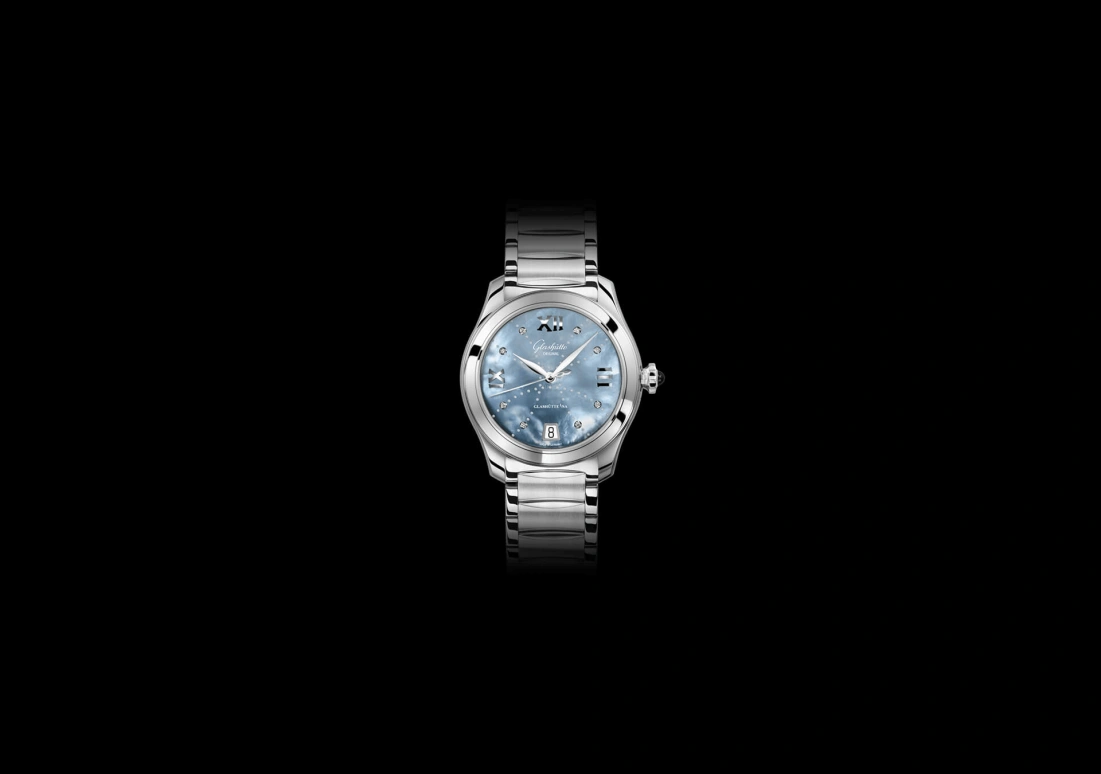 Glashütte Original,Lady Serenade 36mm,36mm,Stainless Steel,Blue,Automatic,Date,40hours,1,1-39-22-11-02-34