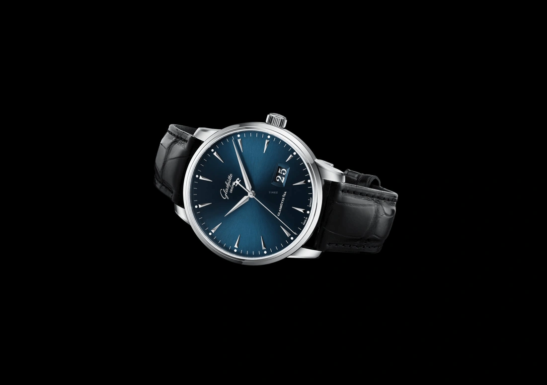 Glashütte Original,Senator 42mm,42mm,Stainless Steel,Luminous,Blue,Automatic,100hours,In-house Caliber,1,1-36-03-04-02-71