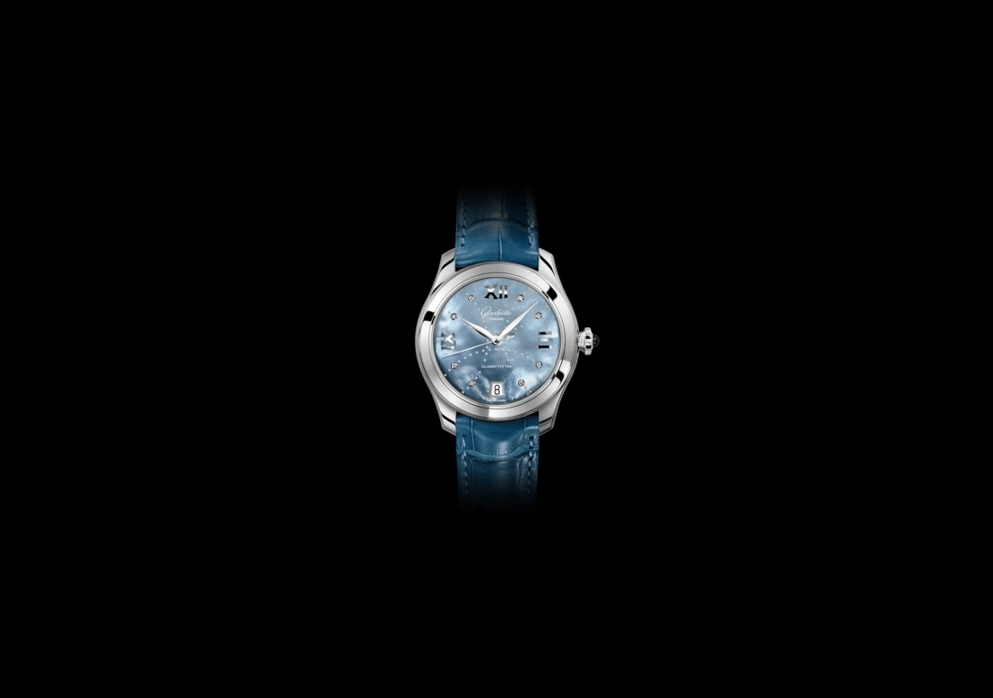 Glashütte Original,Lady Serenade 36mm,36mm,Stainless Steel,Blue,Automatic,Date,40hours,1,1-39-22-11-02-04