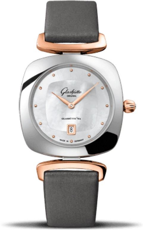 Glashütte Original,Pavonina 31mm,31mm,Red Gold,Stainless Steel,White,Quartz,Day,35712hours,1,1-03-01-26-06-04