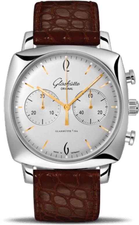 Glashütte Original,Sixties 41.35mm,41.35mm,Stainless Steel,Silver,Automatic,Chronograph,40hours,1,1-39-34-03-32-04