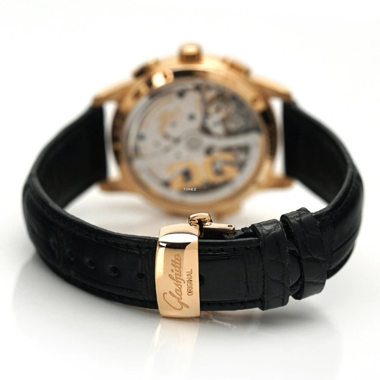 Glashütte Original,Pano 39.30mm,39.30mm,Rose Gold,Black,Automatic,Chronograph,Day,95,95-01-11-01-04