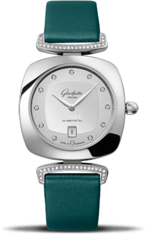 Glashütte Original,Pavonina 7.50mm,7.50mm,Stainless Steel,Silver,Quartz,Day,35712hours,1,1-03-01-10-12-02