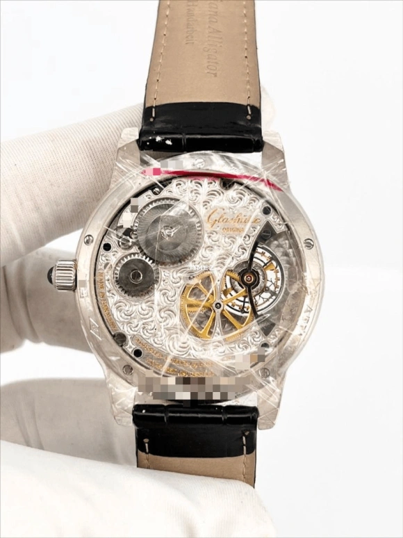 Glashütte Original,Senator 39.90mm,39.90mm,Platinum,Black,Handwound,Tourbillon,Retrograde,1,1-46-02-03-03-04