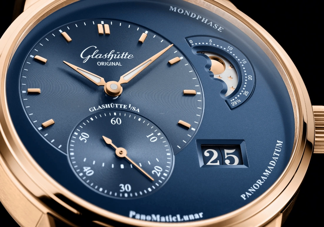 Glashütte Original,PanoMatic 40mm,40mm,Red Gold,Blue,Automatic,42hours,In-house Caliber,1,1-90-02-11-35-61