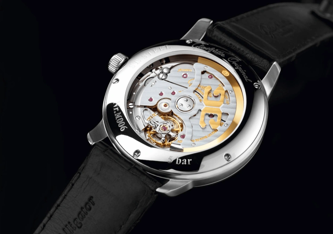 Glashütte Original,Senator 44mm,44mm,Stainless Steel,Black,Automatic,Power Reserve Indicator,Big Date,Alarm,100,100-14-07-02-70