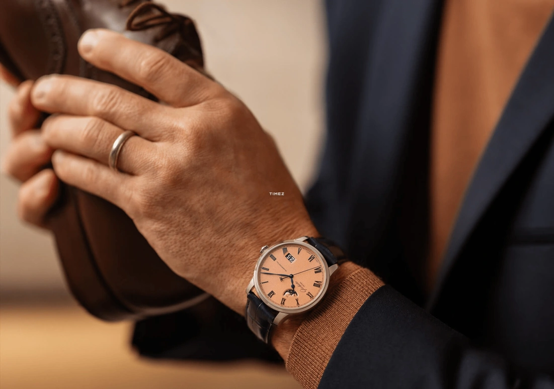 Glashütte Original,Senator 40mm,40mm,Stainless Steel,Salmon,Automatic,Moonphase,Big Date,1,1-36-24-04-02-61