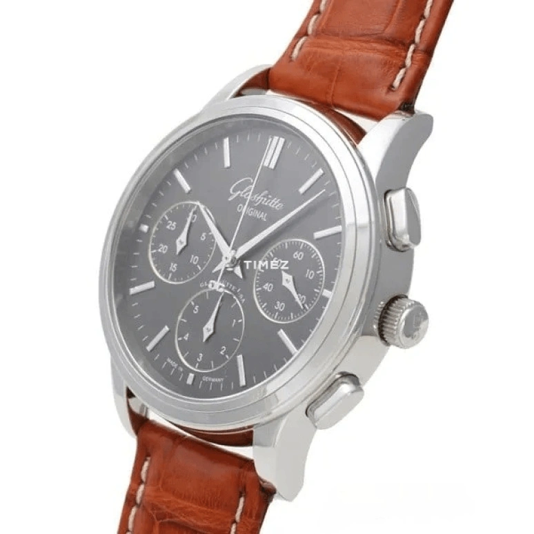 Glashütte Original,Senator 39mm,39mm,Stainless Steel,Smoky Coal,Automatic,Chronograph,In-house Caliber,1,1-39-31-14-23-04
