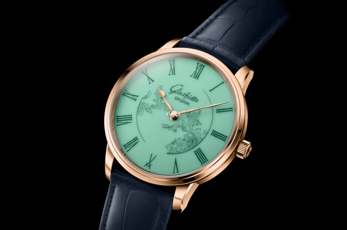 Glashütte Original,Senator 40mm,40mm,Red Gold,Green,Automatic,100hours,In-house Caliber,1,1-36-16-02-05-01