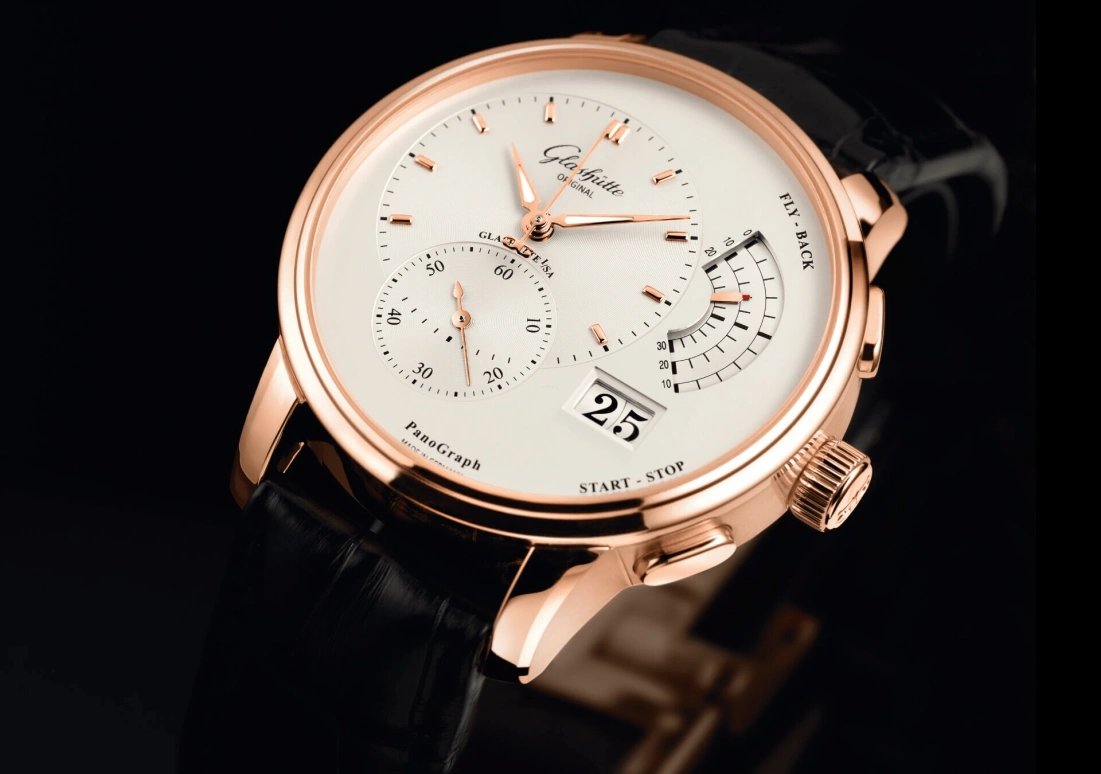 Glashütte Original,Pano 40mm,40mm,Red Gold,Silver,Handwound,Chronograph,Flyback,Big Date,Column Wheel,42hours,In-house Caliber,1,1-61-03-25-15-04