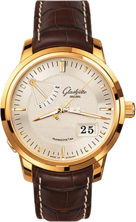 Glashütte Original,Senator 40.10mm,40.10mm,Rose Gold,Beige,Yellow,In-house Caliber,Sapphire,Crystal Glass,100,100-01-01-01-04