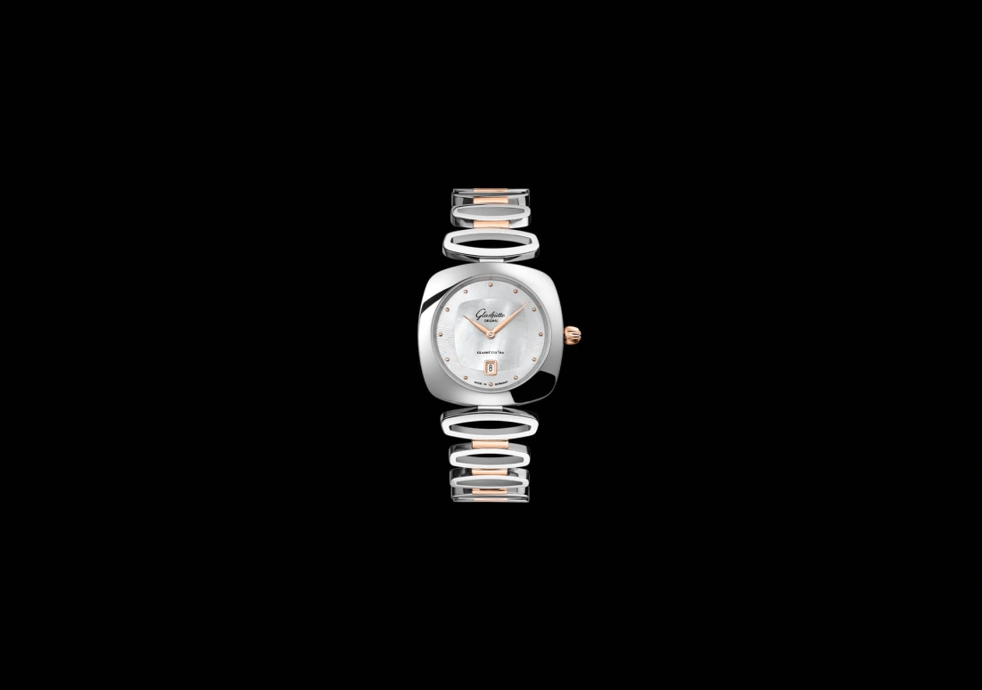 Glashütte Original,Pavonina 31mm,31mm,Red Gold,Stainless Steel,White,Quartz,Date,35712hours,1,1-03-01-26-06-14