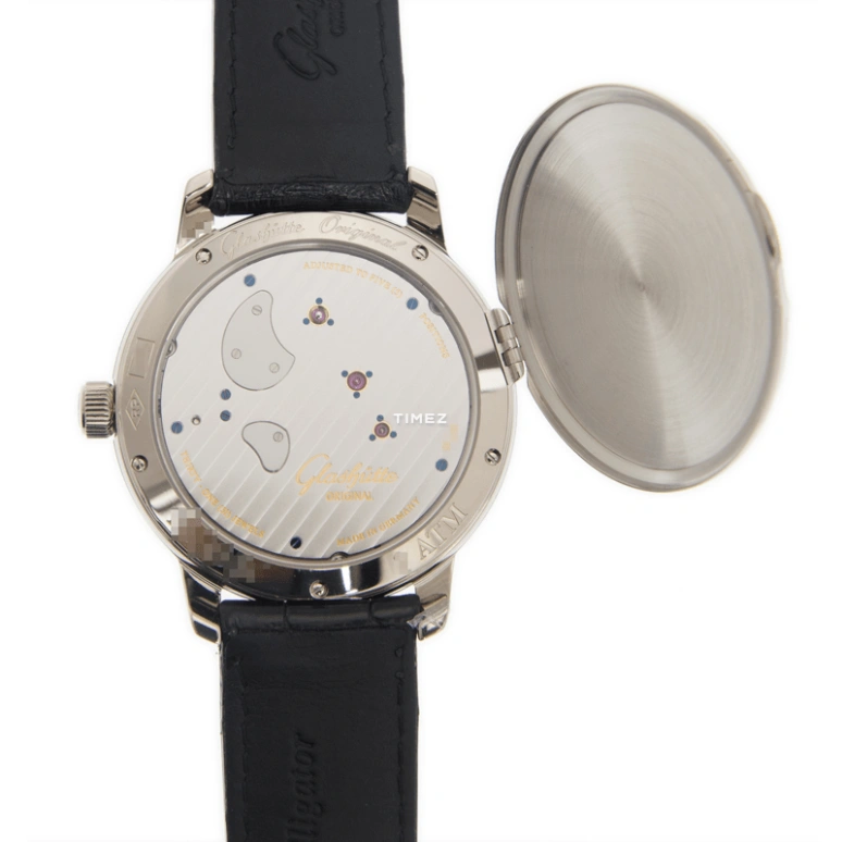 Glashütte Original,Vintage 42mm,42mm,White Gold,White,Sapphire,Crystal Glass,Open,1,1-66-01-04-34-05