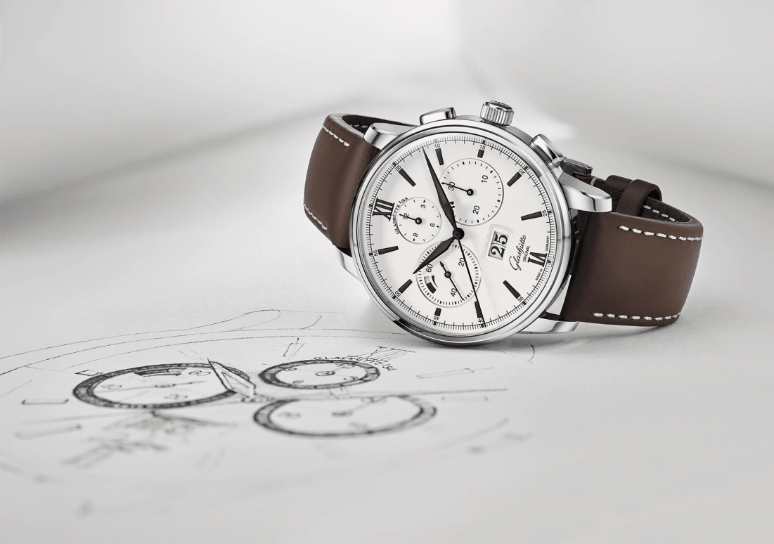 Glashütte Original,Senator 42mm,42mm,Stainless Steel,Luminous,White,Black,Automatic,70hours,In-house Caliber,1,1-37-01-05-02-71
