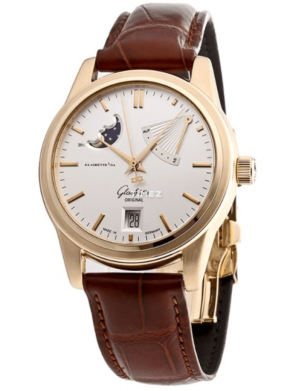 Glashütte Original,Senator 39.30mm,39.30mm,Rose Gold,Silver White,Automatic,Moonphase,Day,Power Reserve Indicator,1,1-39-44-03-11-04