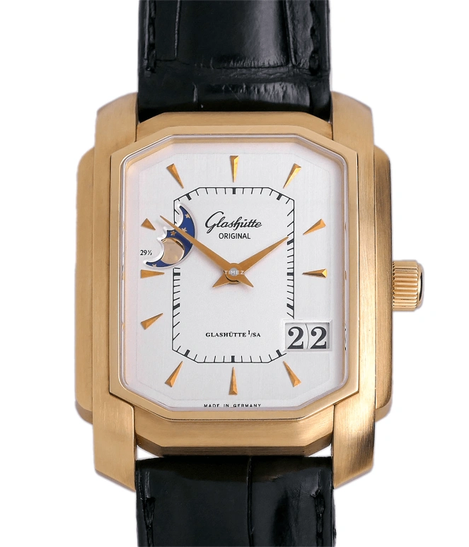 Glashütte Original,Senator 35mm,35mm,Rose Gold,White,Silver,Automatic,Moonphase,Day,39,39-43-07-05-04