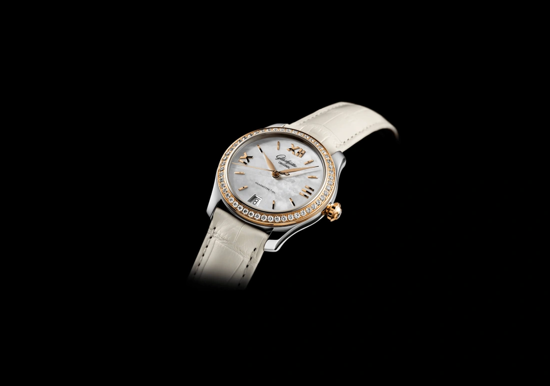 Glashütte Original,Lady Serenade 36mm,36mm,Rose Gold,Stainless Steel,White,Automatic,Date,40hours,1,1-39-22-09-16-34