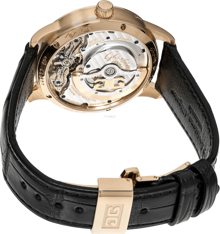 Glashütte Original,Pano 39.30mm,39.30mm,Rose Gold,Black,Automatic,42hours,In-house Caliber,90,90-02-06-01-04