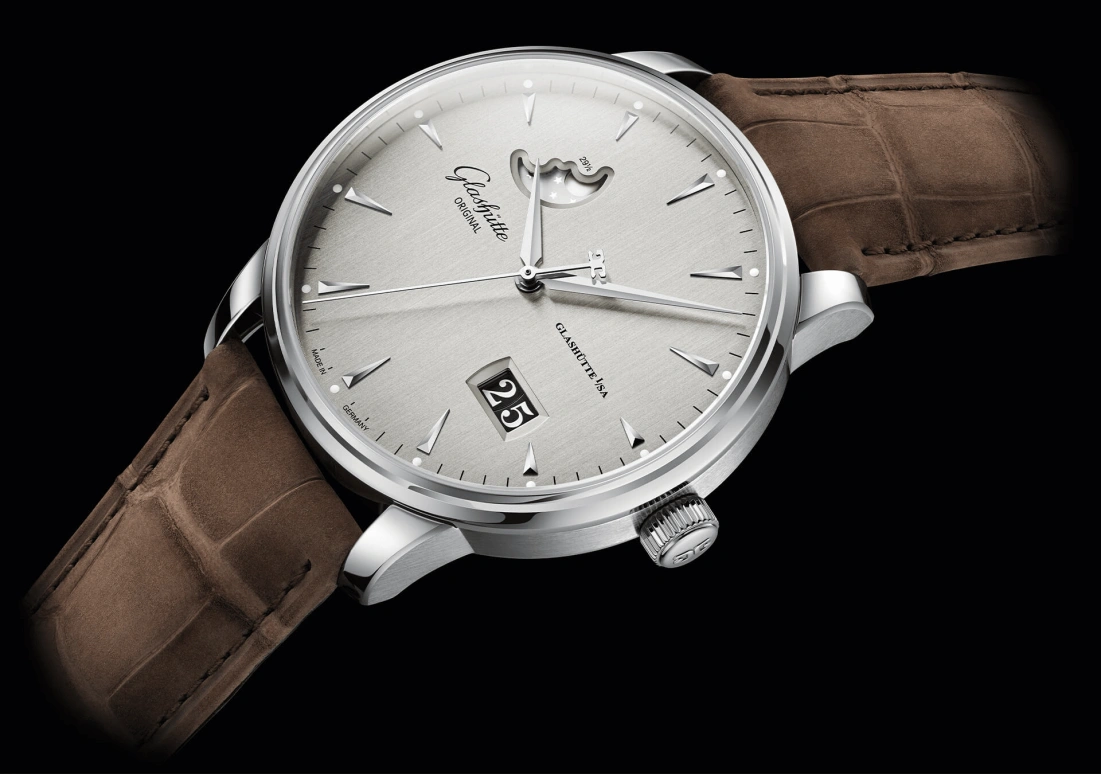Glashütte Original,Senator 40mm,40mm,Stainless Steel,Grey,Automatic,Moonphase,Big Date,1,1-36-04-03-02-31