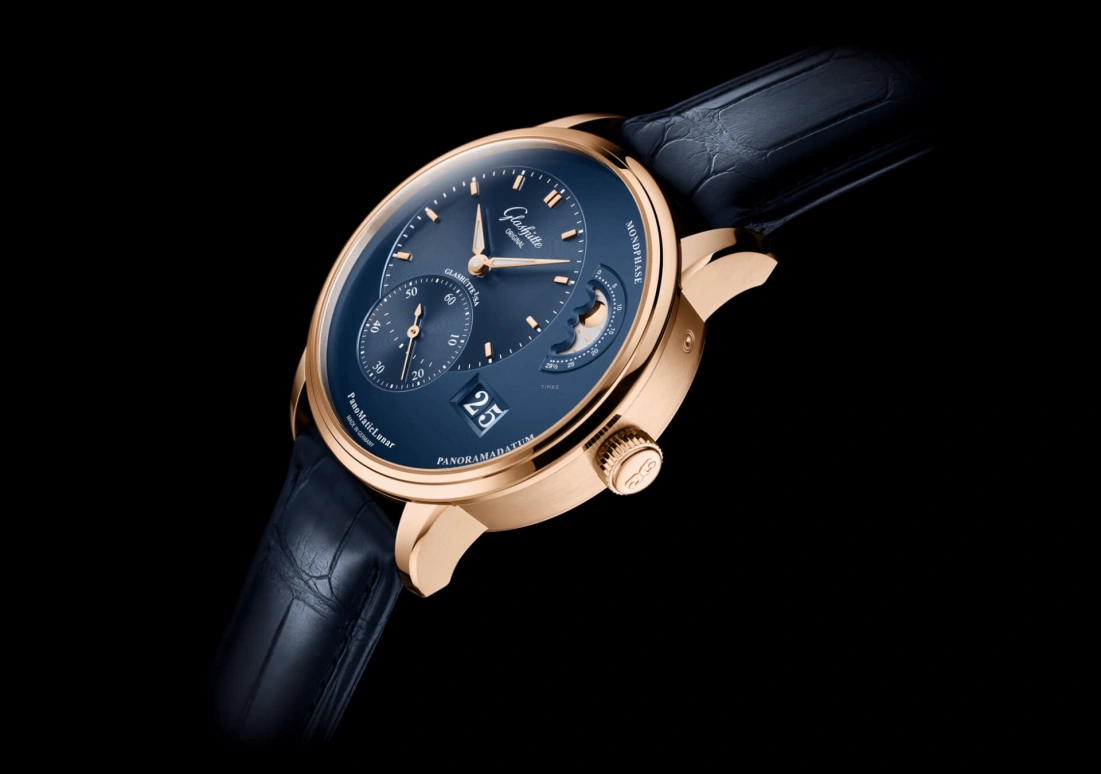 Glashütte Original,PanoMatic 40mm,40mm,Red Gold,Blue,Automatic,42hours,In-house Caliber,1,1-90-02-11-35-61