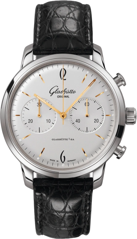 Glashütte Original,Sixties 41.35mm,41.35mm,Stainless Steel,Silver,Automatic,Chronograph,Big Date,1,1-39-34-03-22-04