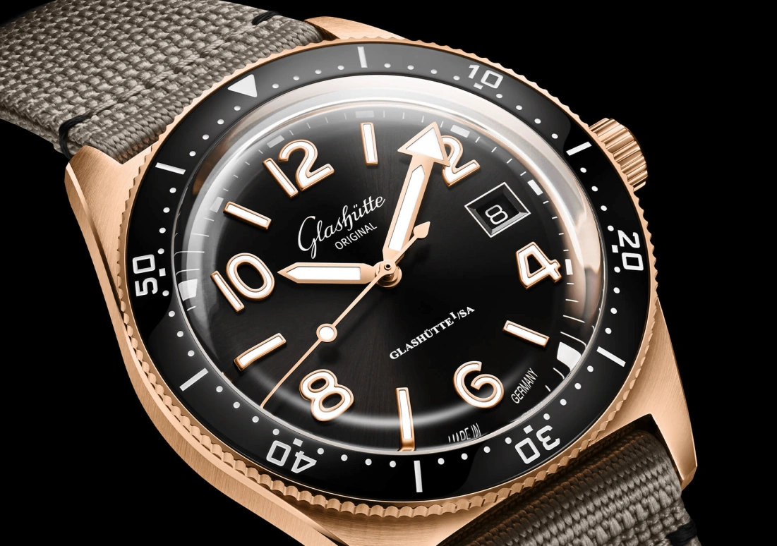 Glashütte Original,Spezialist 39.50mm,39.50mm,Red Gold,Luminous,Black,Automatic,40hours,In-house Caliber,1,1-39-11-17-91-34