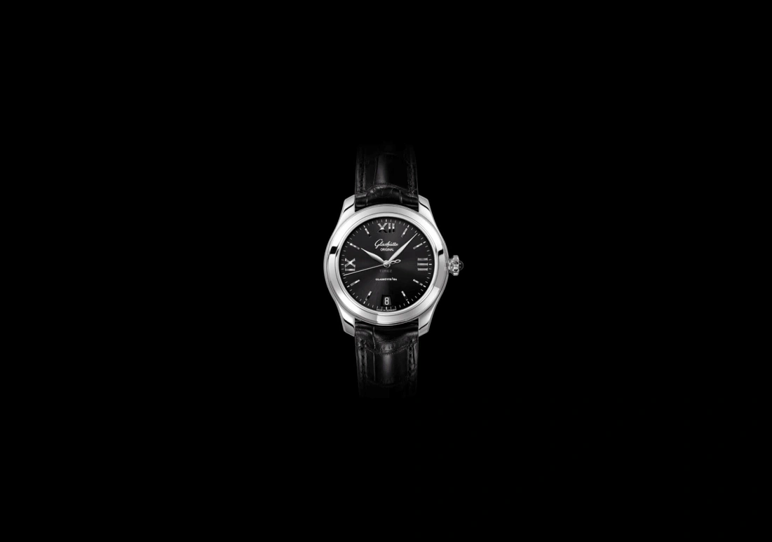 Glashütte Original,Lady Serenade 36mm,36mm,Stainless Steel,Black,Automatic,Date,40hours,1,1-39-22-20-02-04