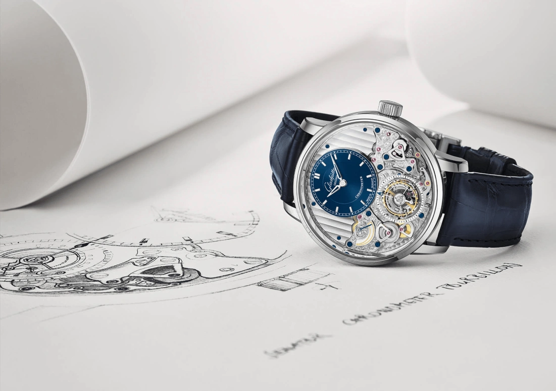 Glashütte Original,Senator 42mm,42mm,Platinum,Blue,Automatic,Tourbillon Escapement,Big Date,1,1-58-05-01-03-30