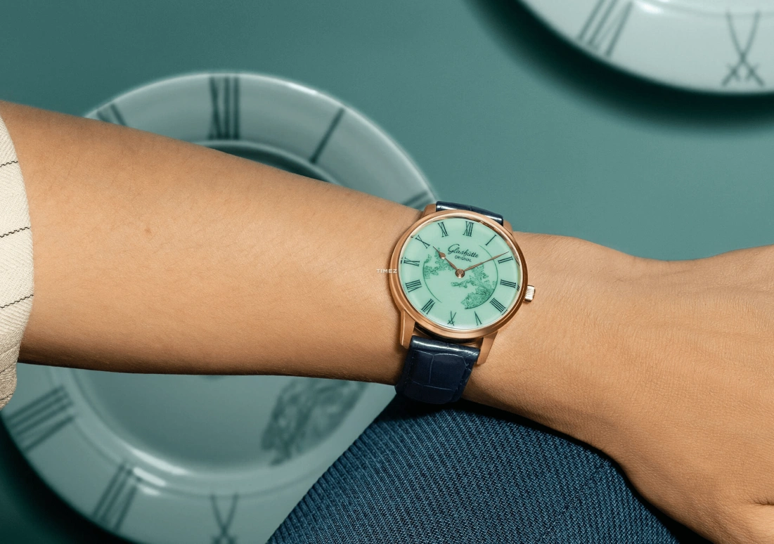 Glashütte Original,Senator 40mm,40mm,Red Gold,Green,Automatic,100hours,In-house Caliber,1,1-36-16-02-05-01