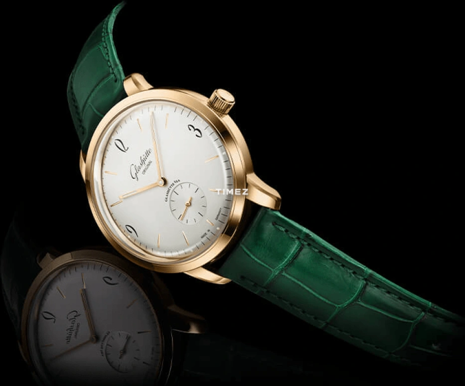 Glashütte Original,Vintage 42mm,42mm,Rose Gold,Silver White,Automatic,Sapphire,Crystal Glass,Round,1,1-39-60-01-01-04
