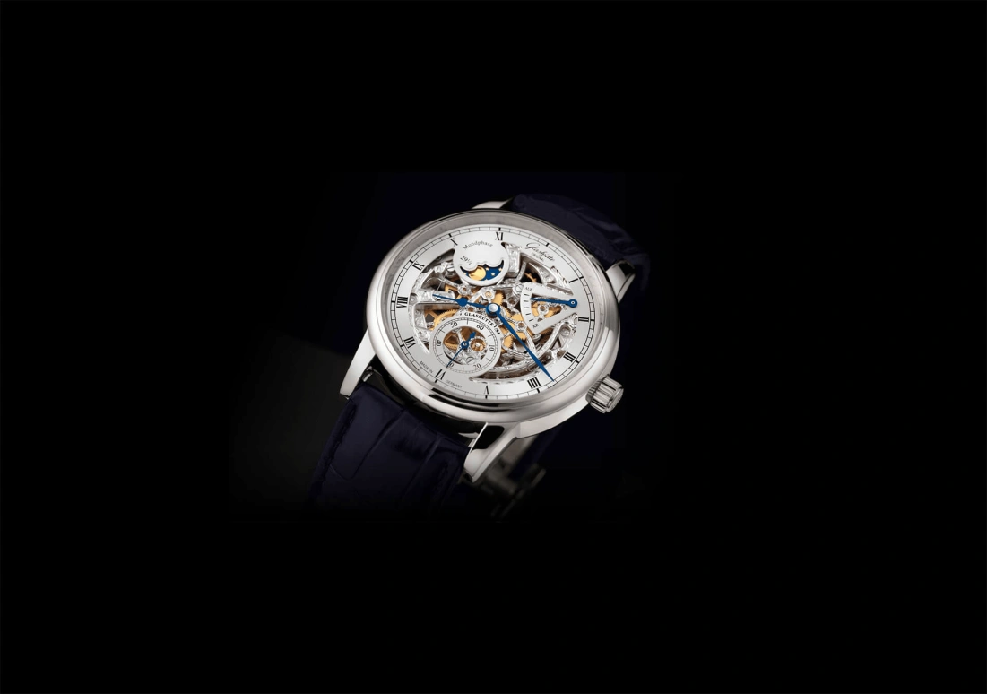 Glashütte Original,Senator 42mm,42mm,White Gold,Skeleton,Handwound,Moonphase,Power Reserve Indicator,1,1-49-13-15-04-30