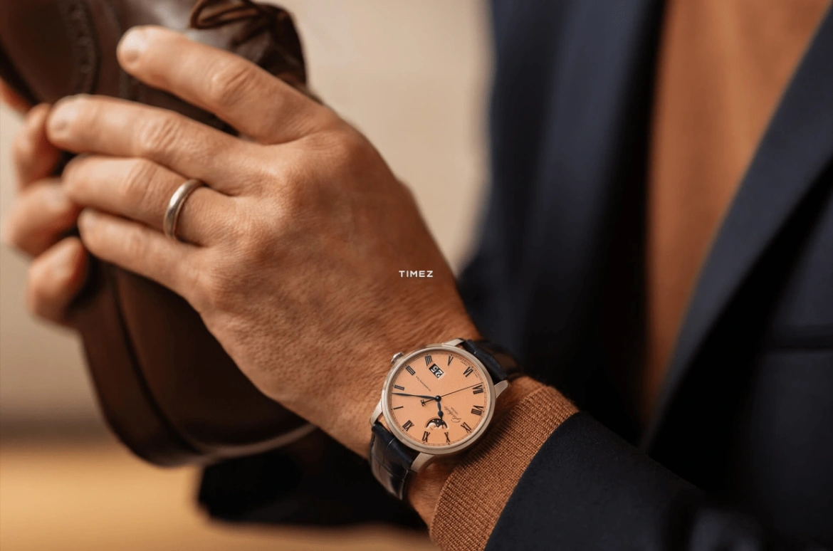 Glashütte Original,Senator 40mm,40mm,Stainless Steel,Salmon,Automatic,Moonphase,Big Date,1,1-36-24-04-02-61