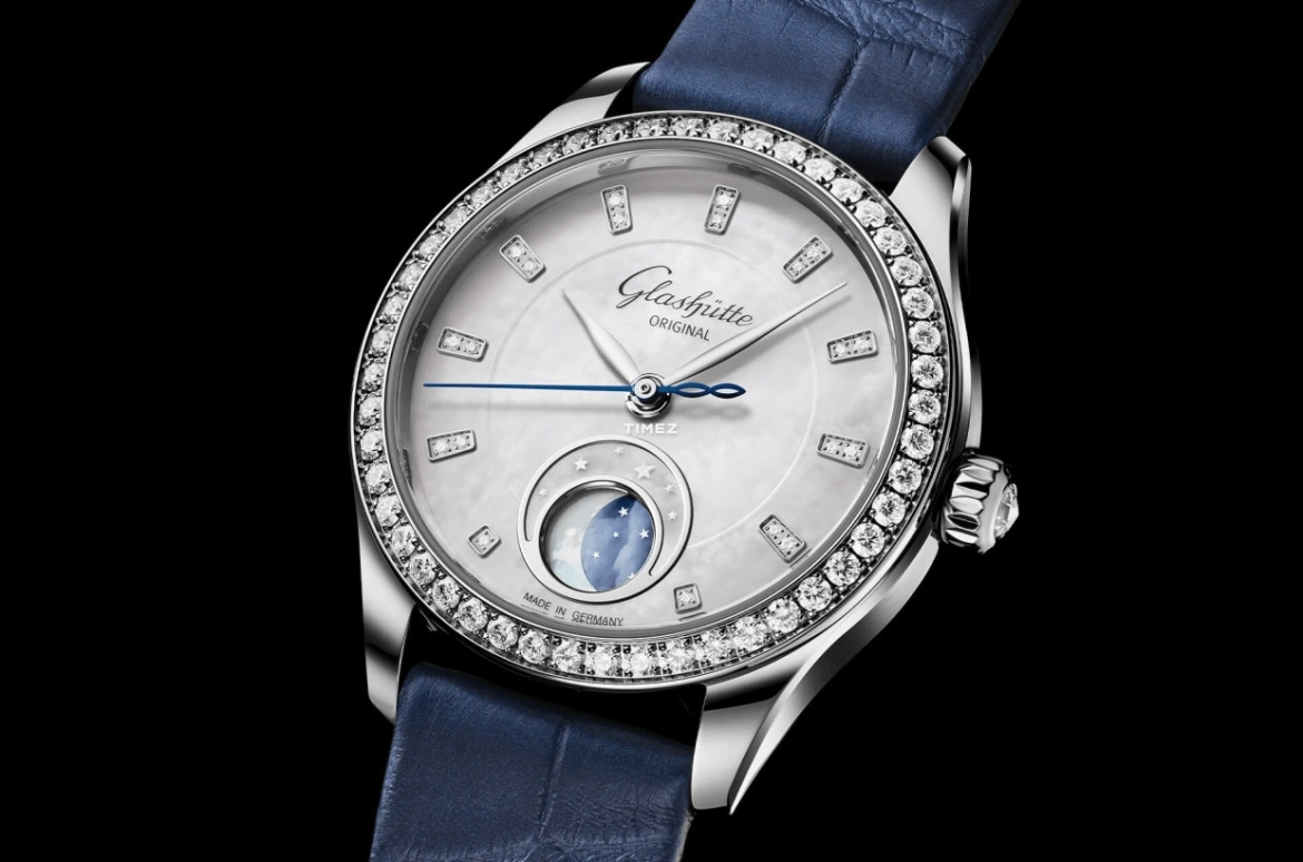 Glashütte Original,Serenade Luna 32.50mm,32.50mm,Stainless Steel,Silver,Automatic,Moonphase,Sapphire,Crystal Glass,1,1-35-14-02-12-04