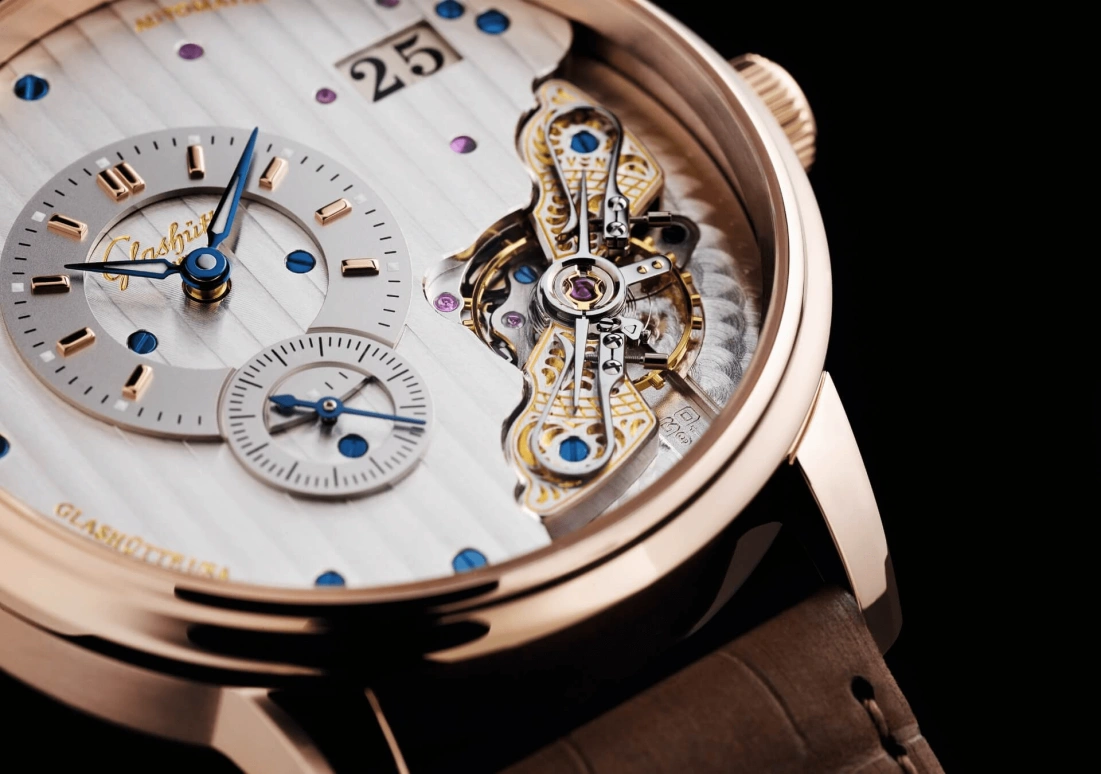 Glashütte Original,PanoMatic 42mm,42mm,Red Gold,White,Automatic,42hours,In-house Caliber,1,1-91-02-01-05-62