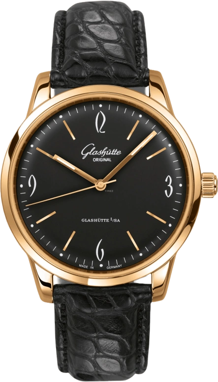 Glashütte Original,Sixties 39mm,39mm,Rose Gold,Black,Automatic,40hours,In-house Caliber,1,1-39-52-02-01-04