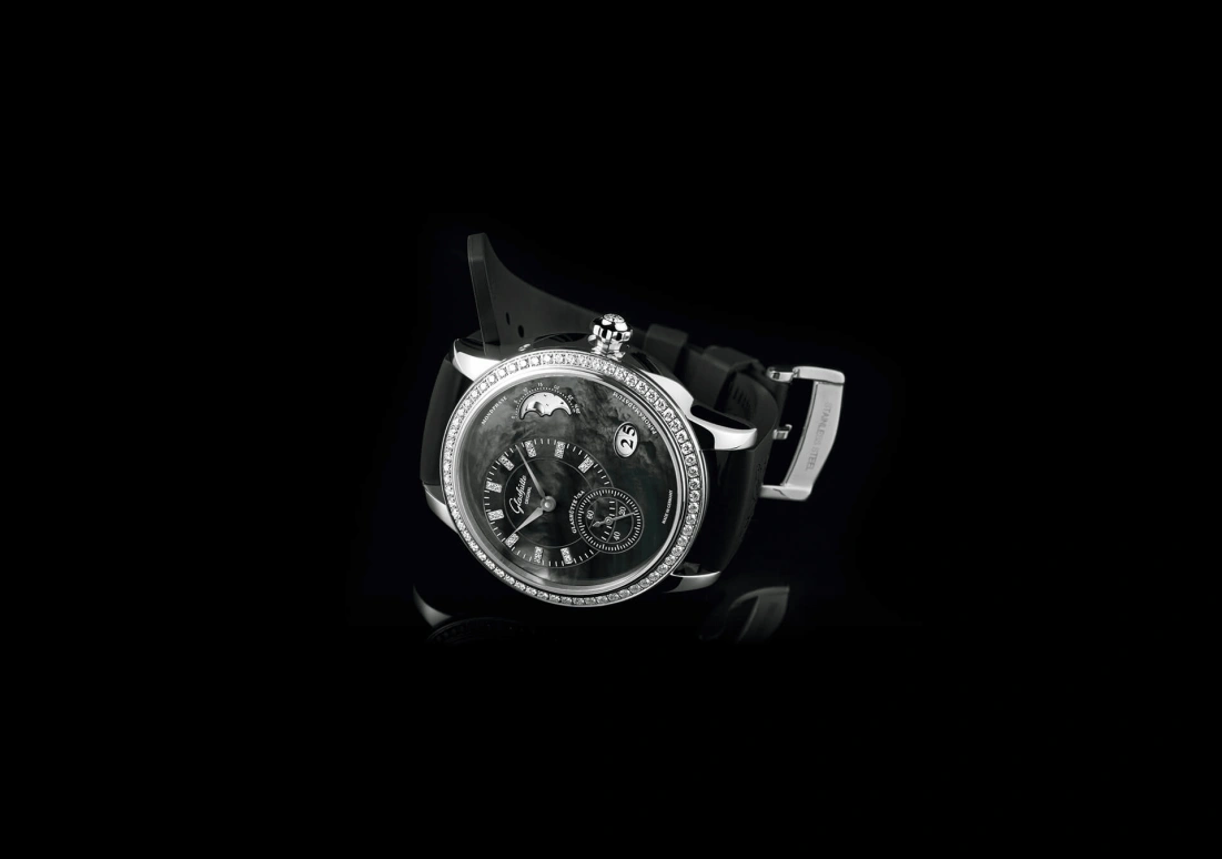 Glashütte Original,Pano 39.40mm,39.40mm,Stainless Steel,Black,Automatic,Moonphase,Big Date,1,1-90-12-02-12-04