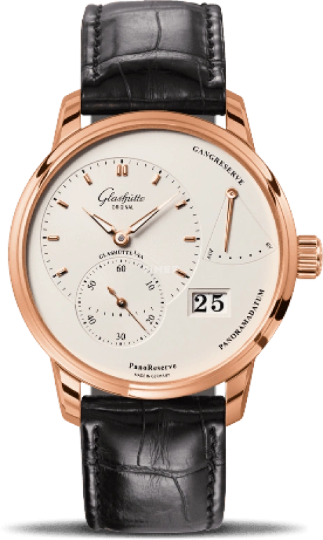 Glashütte Original,Pano 40mm,40mm,Red Gold,Silver,Handwound,Power Reserve Indicator,Big Date,1,1-65-01-25-15-04