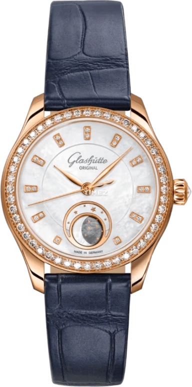 Glashütte Original,Serenade Luna 32.50mm,32.50mm,Red Gold,White,Automatic,Moonphase,60hours,1,1-35-14-01-15-04