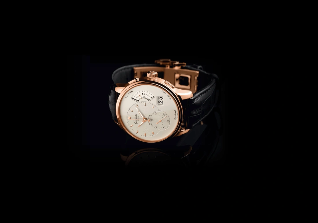 Glashütte Original,Pano 40mm,40mm,Red Gold,Silver,Handwound,Chronograph,Flyback,Big Date,Column Wheel,42hours,In-house Caliber,1,1-61-03-25-15-04