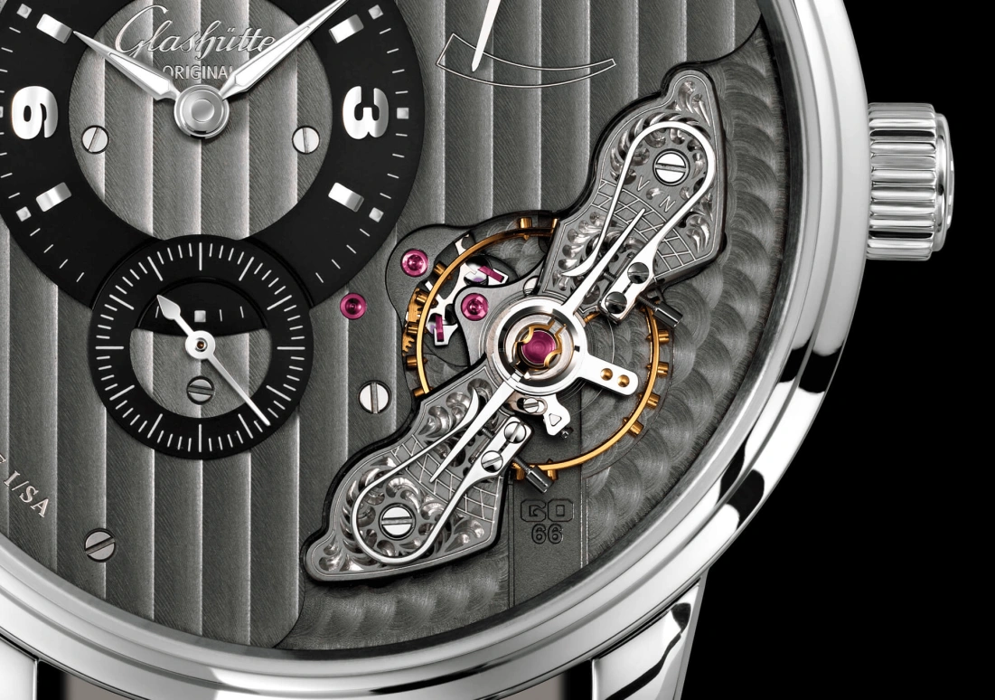 Glashütte Original,PanoMatic 42mm,42mm,Stainless Steel,Black,Handwound,41hours,In-house Caliber,1,1-66-06-04-22-71
