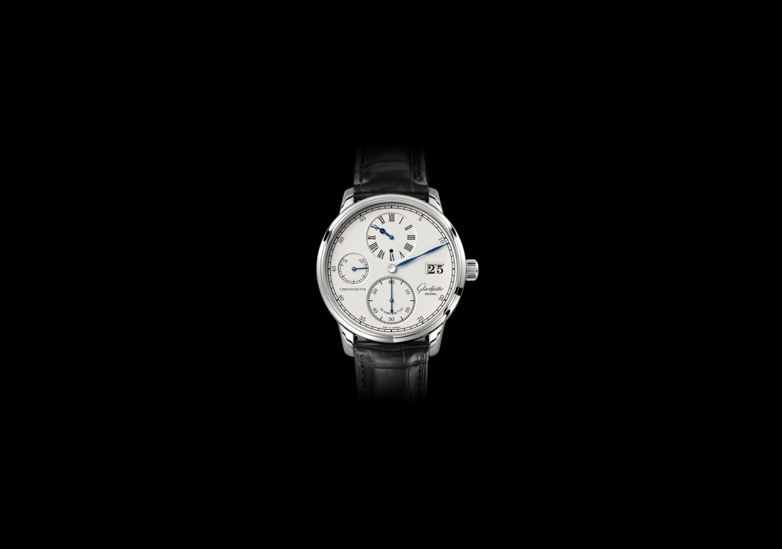 Glashütte Original,Senator 42mm,42mm,White Gold,Silver,Handwound,Power Reserve Indicator,Big Date,1,1-58-04-04-04-04