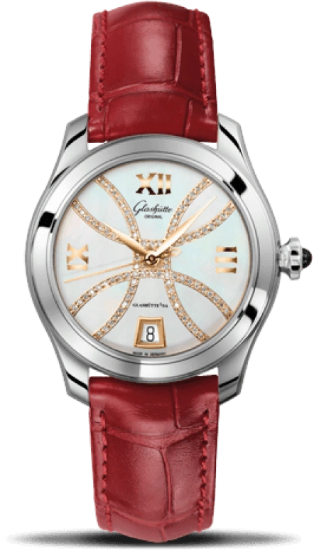 Glashütte Original,Lady Serenade 36mm,36mm,Stainless Steel,White,Automatic,Day,40hours,1,1-39-22-14-02-44