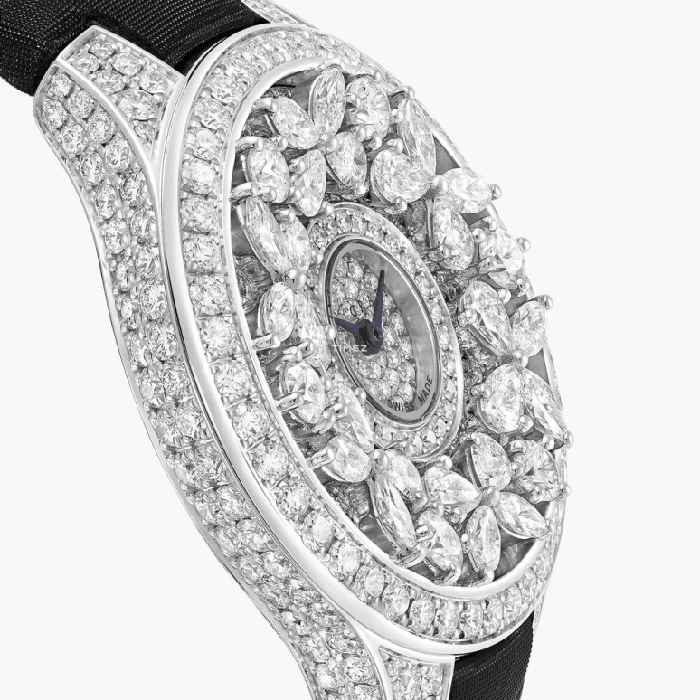 Graff,Butterfly 33mm,33mm,White Gold,Silver White,Quartz,Round,BF33WGDD