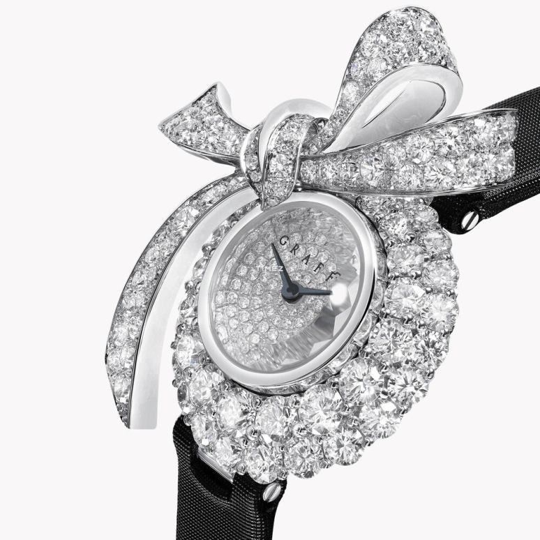 Graff,Tilda's Bow 22.50mm,22.50mm,White Gold,Silver White,Quartz,Round,GBW14WGDD