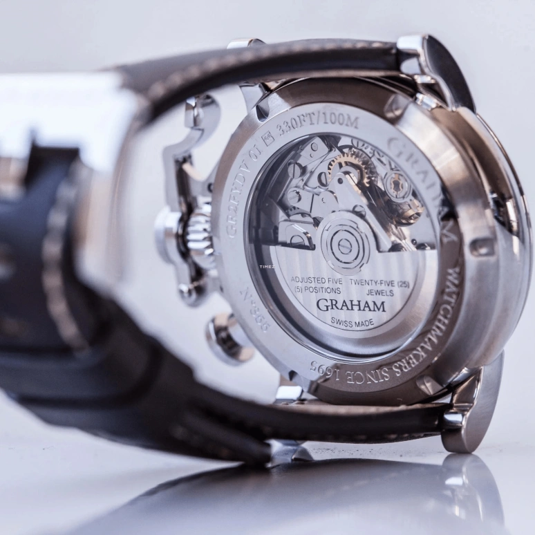 Graham,Chronofighter 44mm,44mm,Stainless Steel,Blue,Automatic,Chronograph,Date,Day,2CVCS,2CVCS.U14A