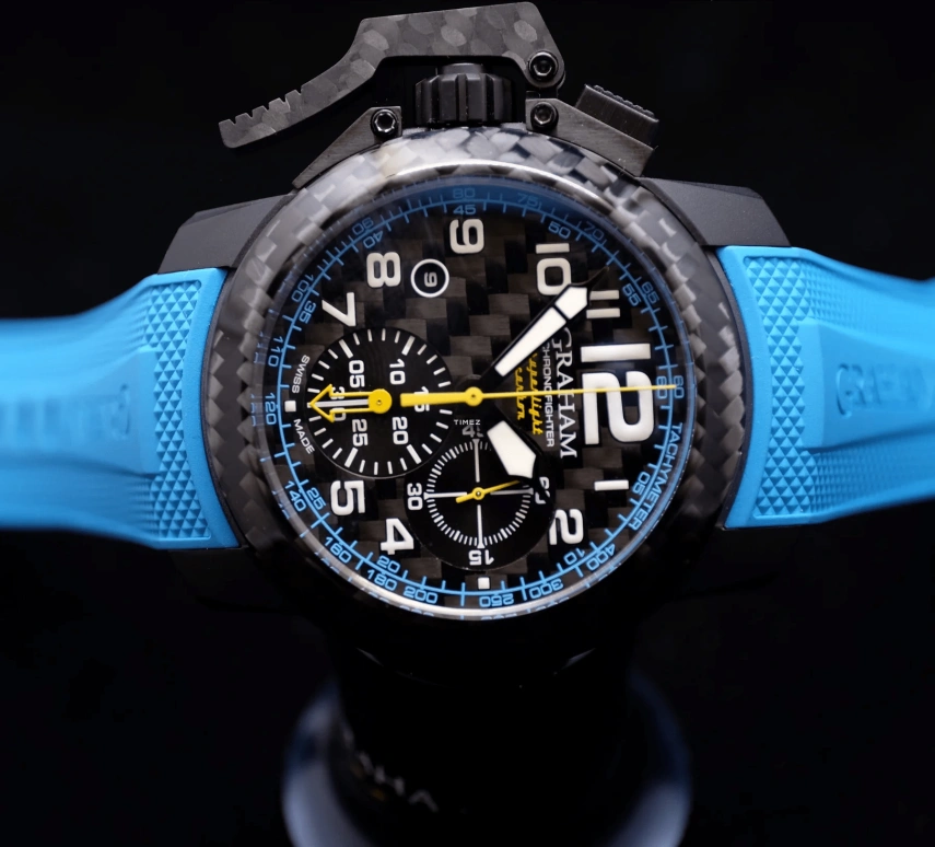 Graham,Chronofighter 47mm,47mm,Carbon,Black,Automatic,Chronograph,Day,2CCBK,2CCBK.B30A